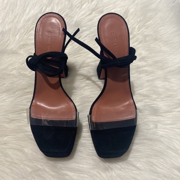 Amina Muaddi Sita ankle tie platform sandal size 38.5EU - Picture 11 of 13